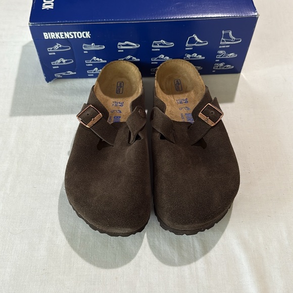 Birkenstock Boston Mocha Suede Women’s Regular Asst Sizes Km - Picture 2 of 4